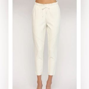 Fate faux leather joggers